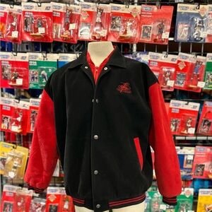 Black and Red Varsity Jacket